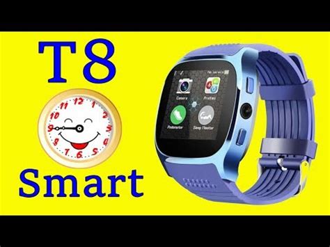 T8 Blue Smart Watch support SIM Card 